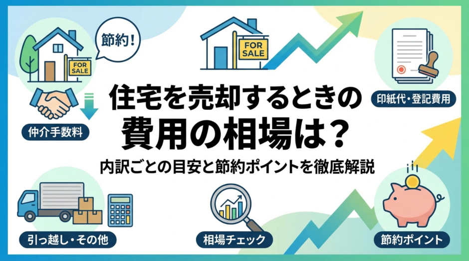 住宅を売却するときの費用の相場は？内訳ごとの目安と節約ポイントを徹底解説