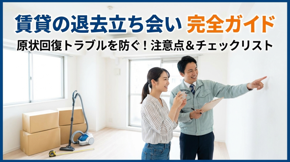 賃貸の退去における立ち会いの注意点は？原状回復トラブルを防ぐ完全ガイド