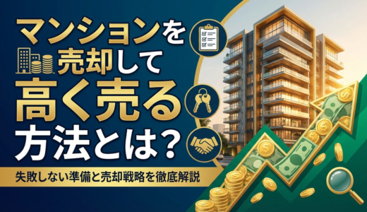 マンションを売却して高く売る方法とは？失敗しない準備と売却戦略を徹底解説