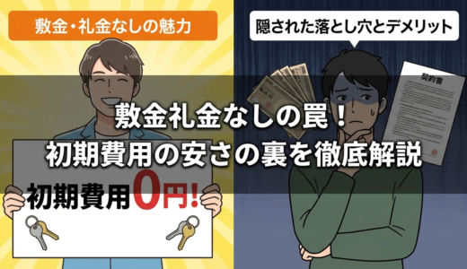 賃貸の敷金や礼金がなしになるデメリットとは？初期費用の安さの裏にある落とし穴を徹底解説