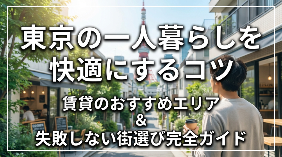 賃貸のおすすめエリアで東京の一人暮らしを快適にするコツ｜失敗しない街選び完全ガイド