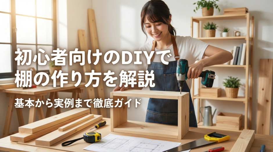 初心者向けのDIYで棚の作り方を解説｜基本から実例まで徹底ガイド