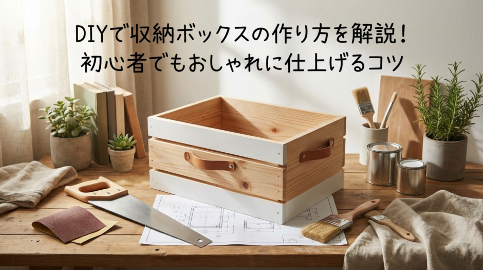 DIYで収納ボックスの作り方を解説！初心者でもおしゃれに仕上げるコツ