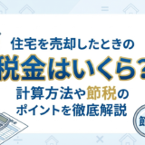 住宅を売却したときの税金はいくら？計算方法や節税のポイントを徹底解説