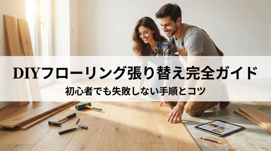 DIYでフローリングを張り替える方法の完全ガイド｜初心者でも失敗しない手順とコツ