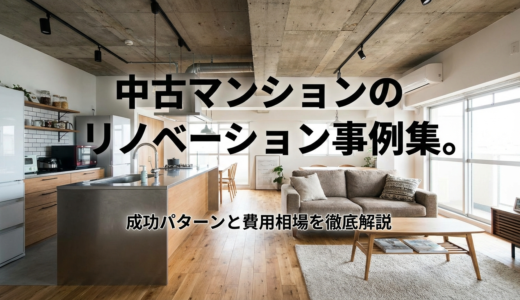 中古マンションのリノベーション事例集。成功パターンと費用相場を徹底解説