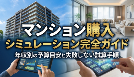 マンション購入のシミュレーション完全ガイド｜年収別の予算目安と失敗しない試算手順