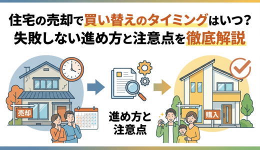 住宅の売却で買い替えのタイミングはいつ？失敗しない進め方と注意点を徹底解説