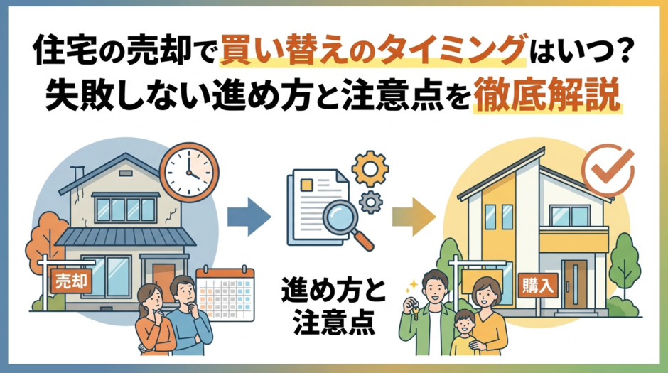 住宅の売却で買い替えのタイミングはいつ？失敗しない進め方と注意点を徹底解説