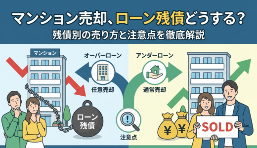マンションを売却してローンが残っているときの対処法とは？残債別の売り方と注意点を徹底解説