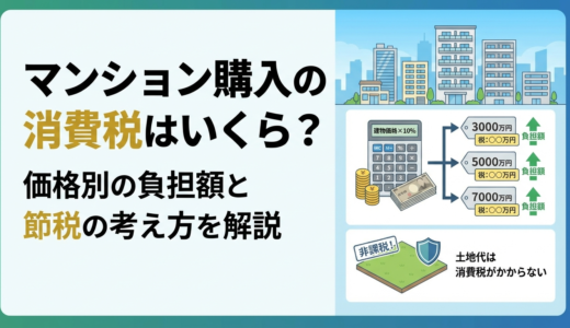 マンション購入の消費税はいくら？価格別の負担額と節税の考え方を解説