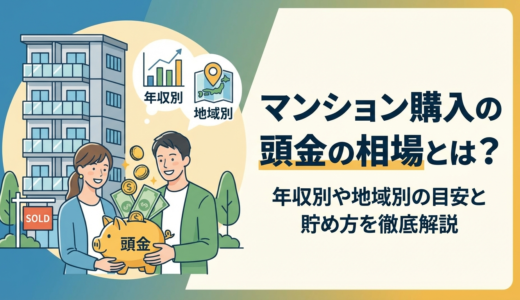 マンション購入の頭金の相場とは？年収別や地域別の目安と貯め方を徹底解説