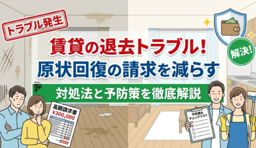 賃貸の退去時の原状回復トラブルとは？請求を減らす対処法と予防策を徹底解説