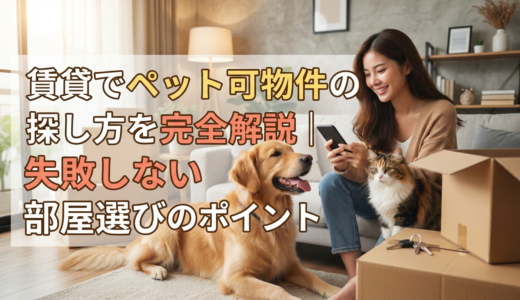 賃貸でペット可物件の探し方を完全解説｜失敗しない部屋選びのポイント